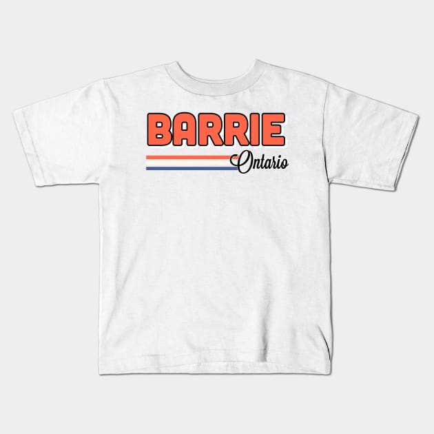 Barrie Ontario Kids T-Shirt by faiiryliite